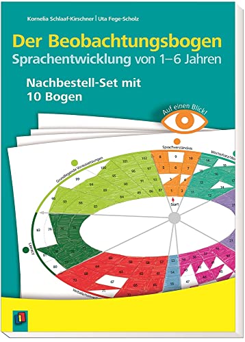 Der Beobachtungsbogen Sprachentwicklung von 1–6 Jahren: Nachbestell-Set mit 10 Bogen (Auf einen Blick) von Verlag An Der Ruhr